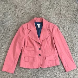 Sundance Peach Coral Wool Blazer Jacket